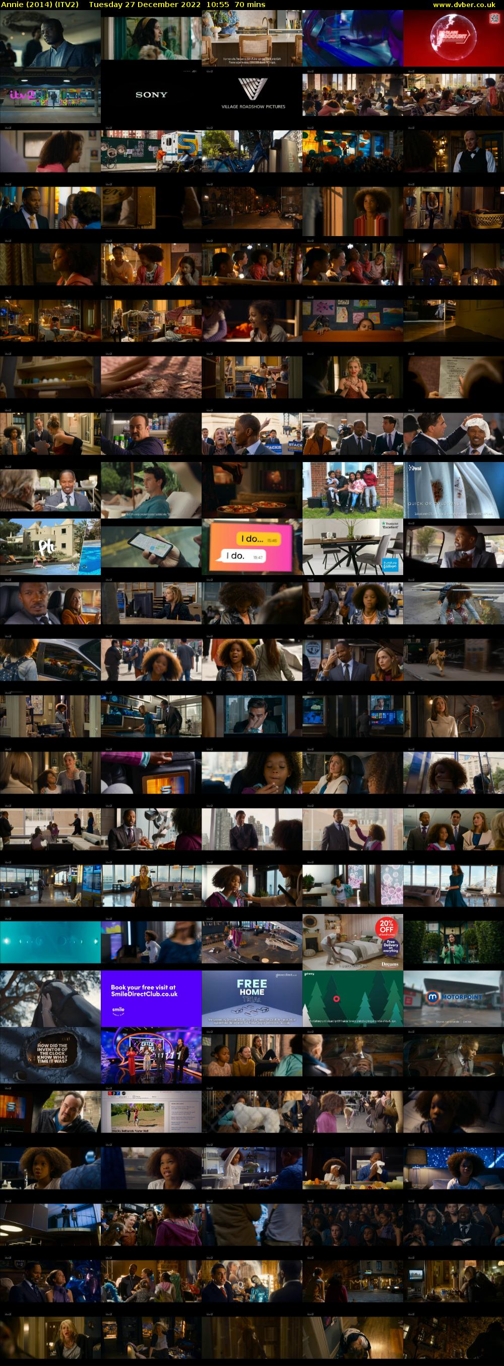 Annie (2014) (ITV2) Tuesday 27 December 2022 10:55 - 12:05