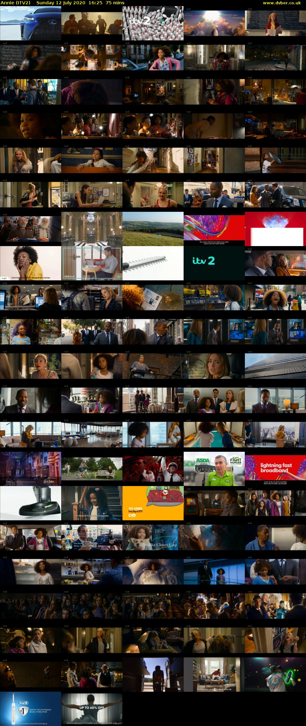 Annie (ITV2) Sunday 12 July 2020 16:25 - 17:40