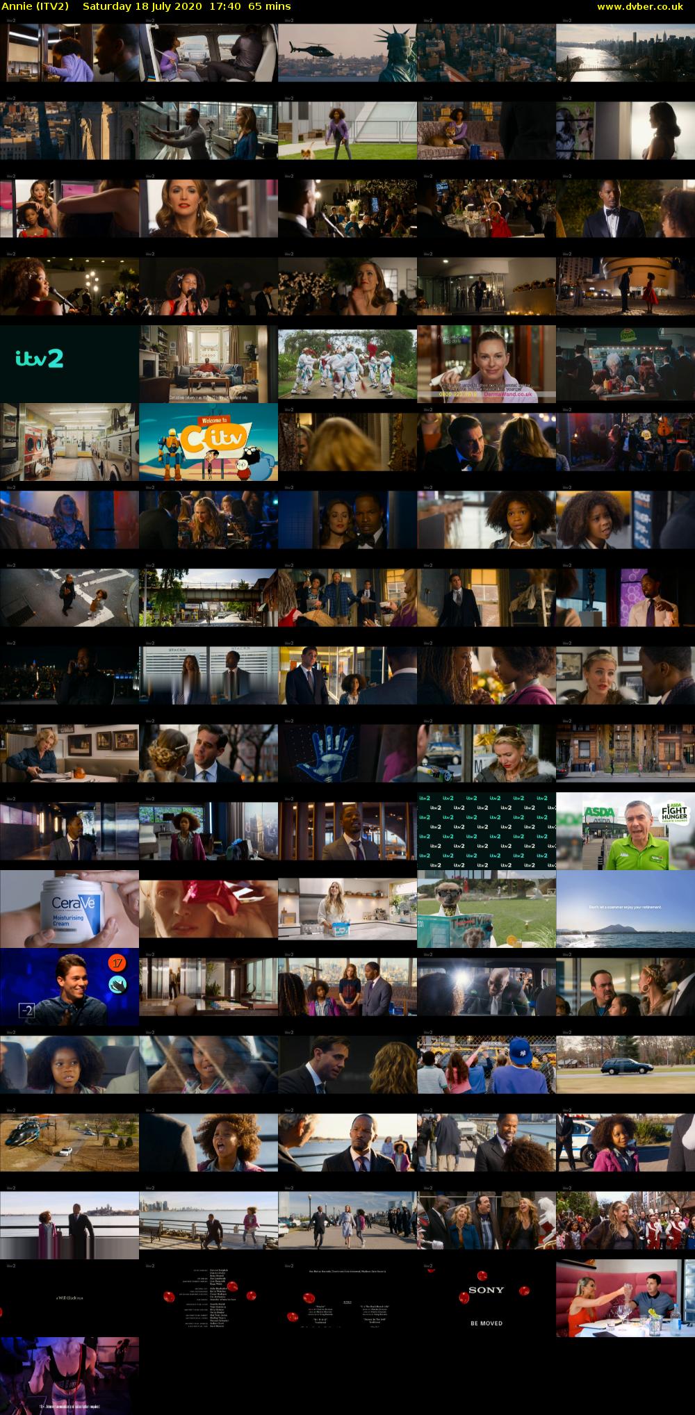 Annie (ITV2) Saturday 18 July 2020 17:40 - 18:45