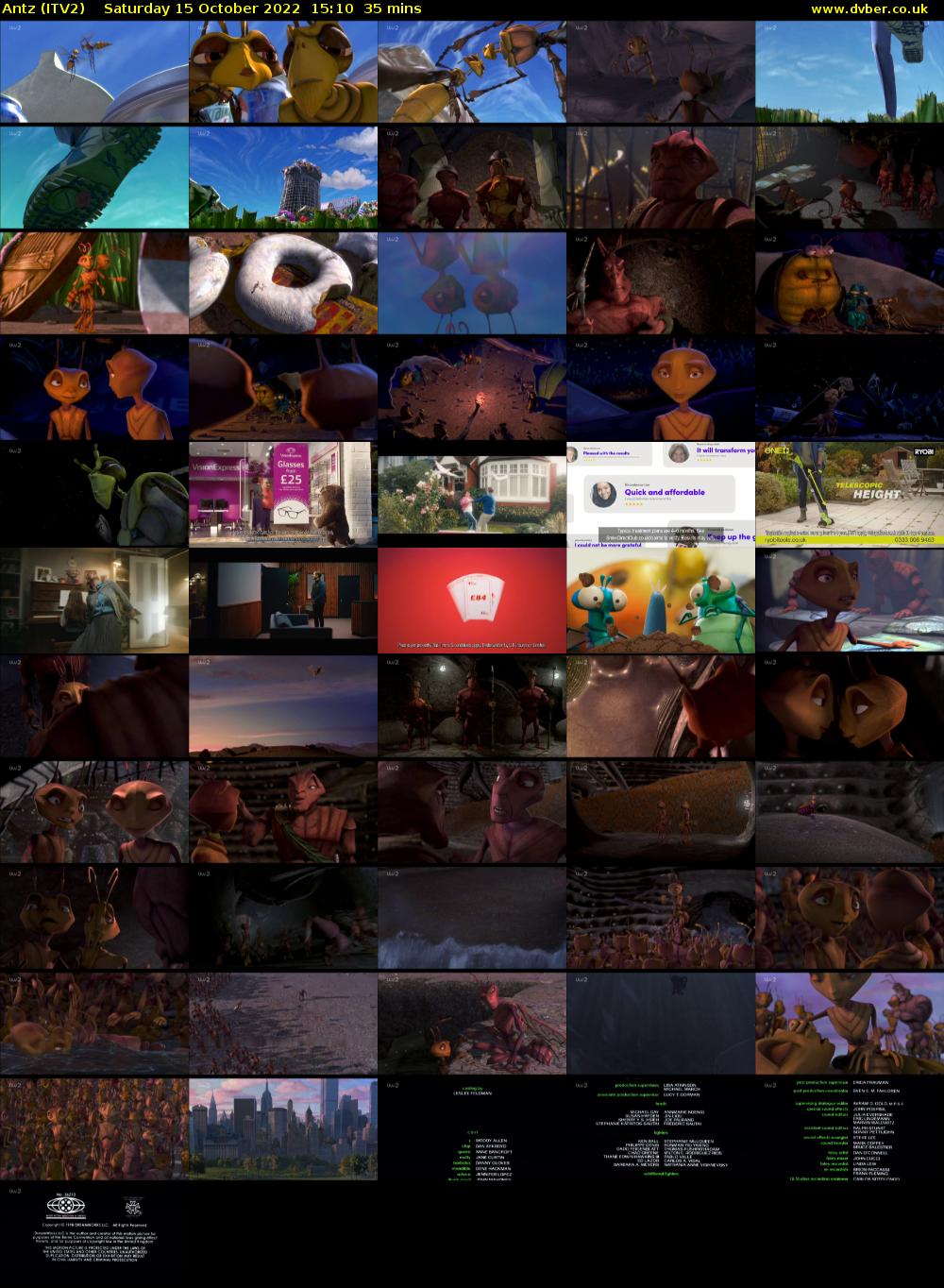 Antz (ITV2) Saturday 15 October 2022 15:10 - 15:45
