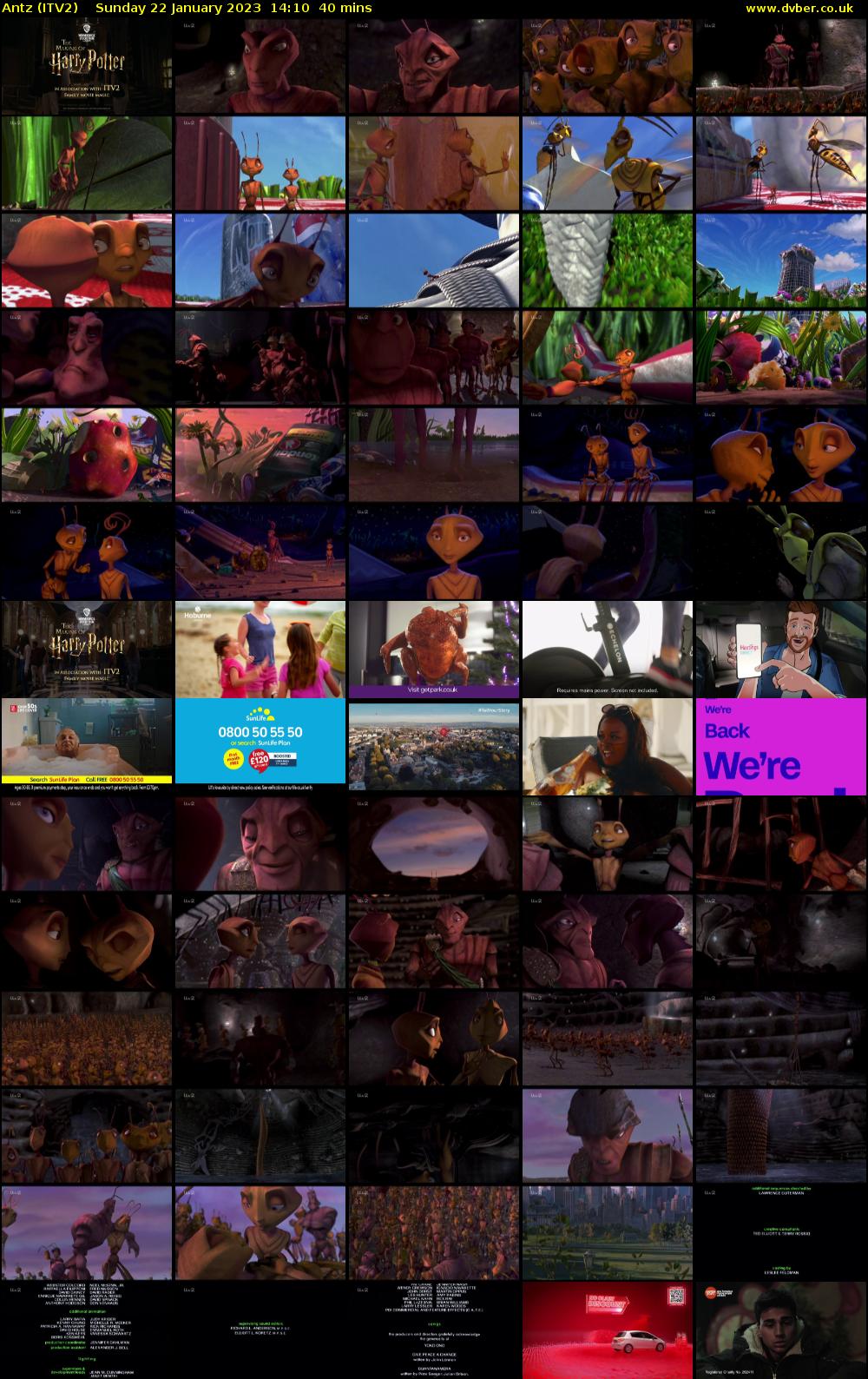 Antz (ITV2) Sunday 22 January 2023 14:10 - 14:50