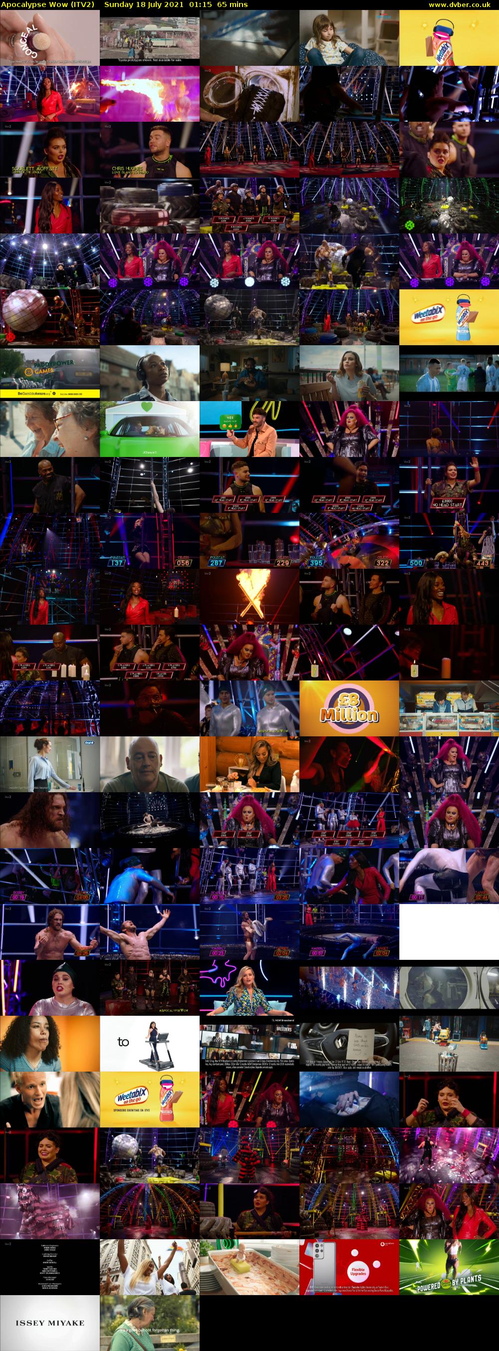 Apocalypse Wow (ITV2) Sunday 18 July 2021 01:15 - 02:20