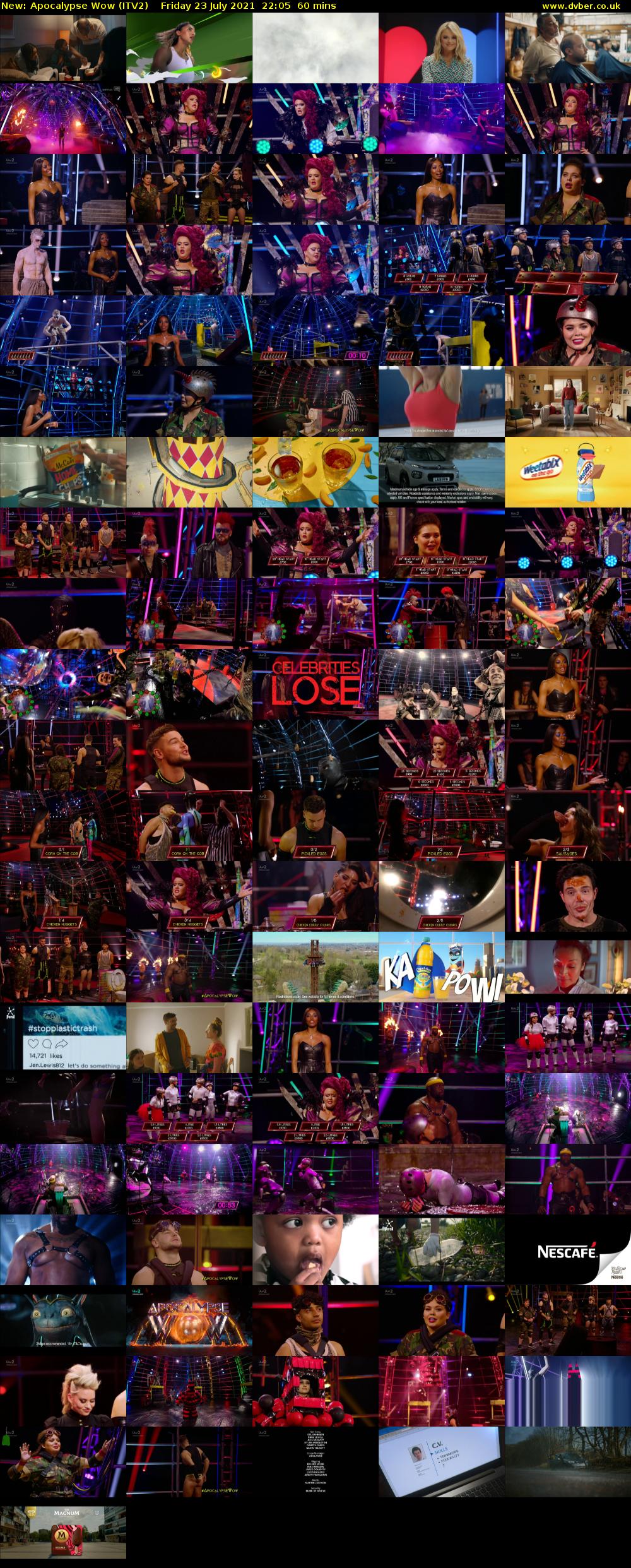Apocalypse Wow (ITV2) Friday 23 July 2021 22:05 - 23:05