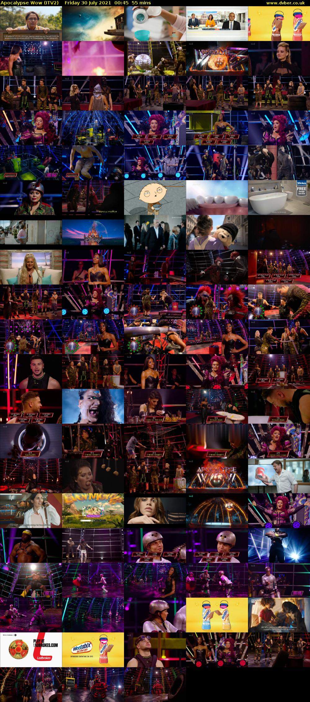 Apocalypse Wow (ITV2) Friday 30 July 2021 00:45 - 01:40