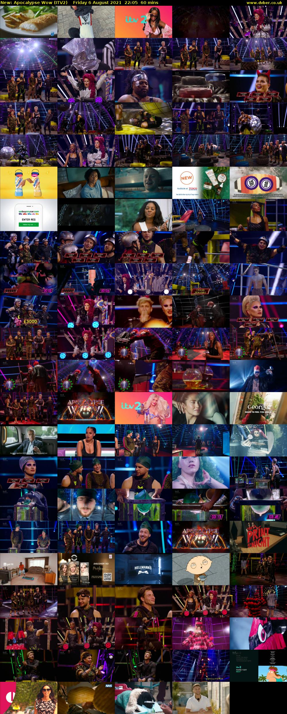 Apocalypse Wow (ITV2) Friday 6 August 2021 22:05 - 23:05