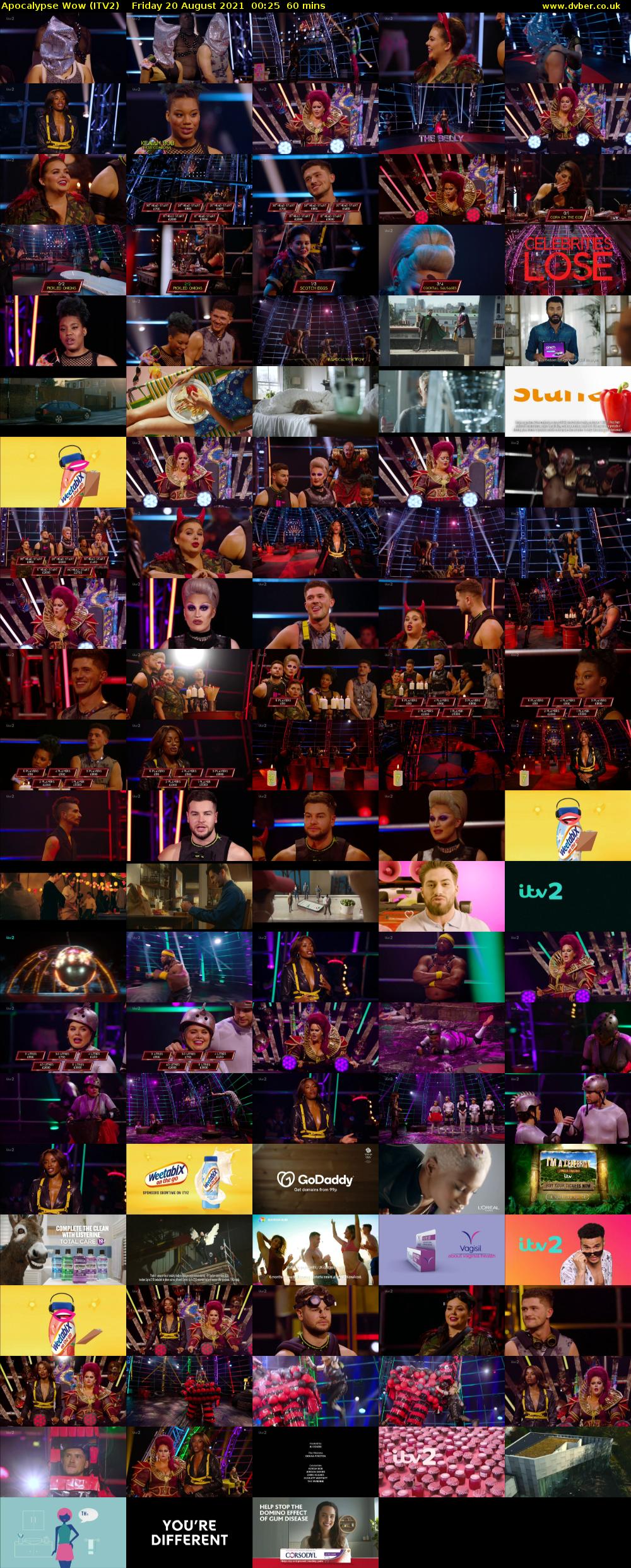Apocalypse Wow (ITV2) Friday 20 August 2021 00:25 - 01:25