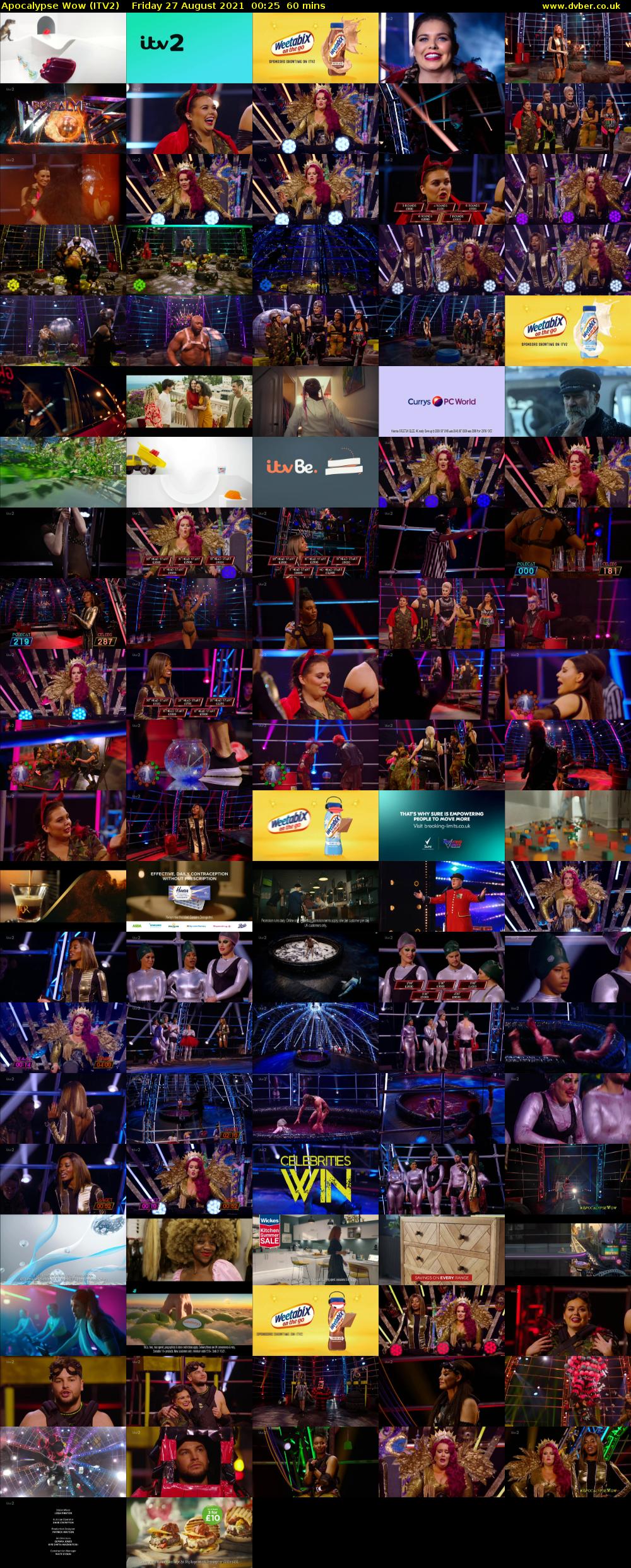 Apocalypse Wow (ITV2) Friday 27 August 2021 00:25 - 01:25