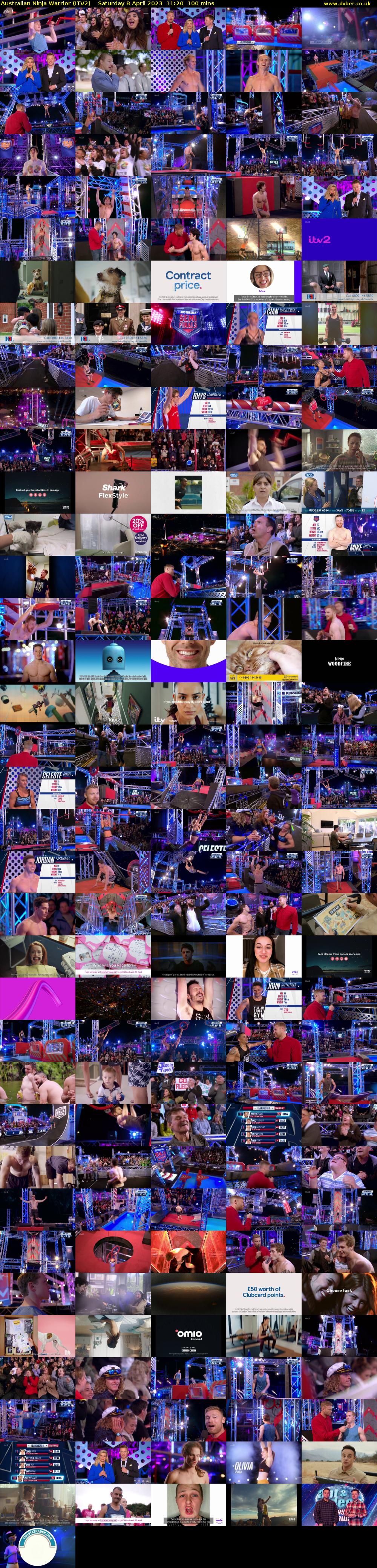Australian Ninja Warrior (ITV2) Saturday 8 April 2023 11:20 - 13:00