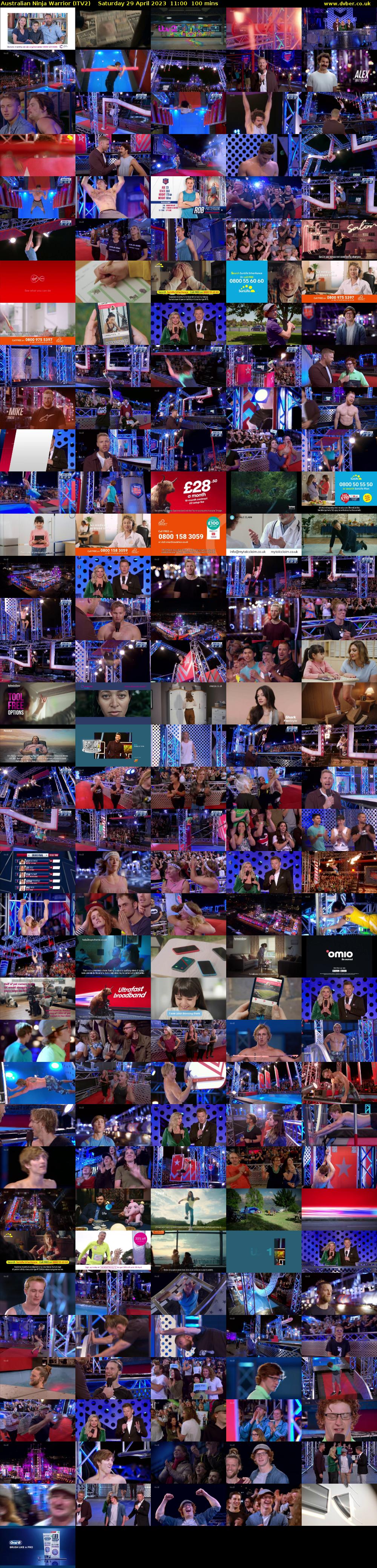Australian Ninja Warrior (ITV2) Saturday 29 April 2023 11:00 - 12:40