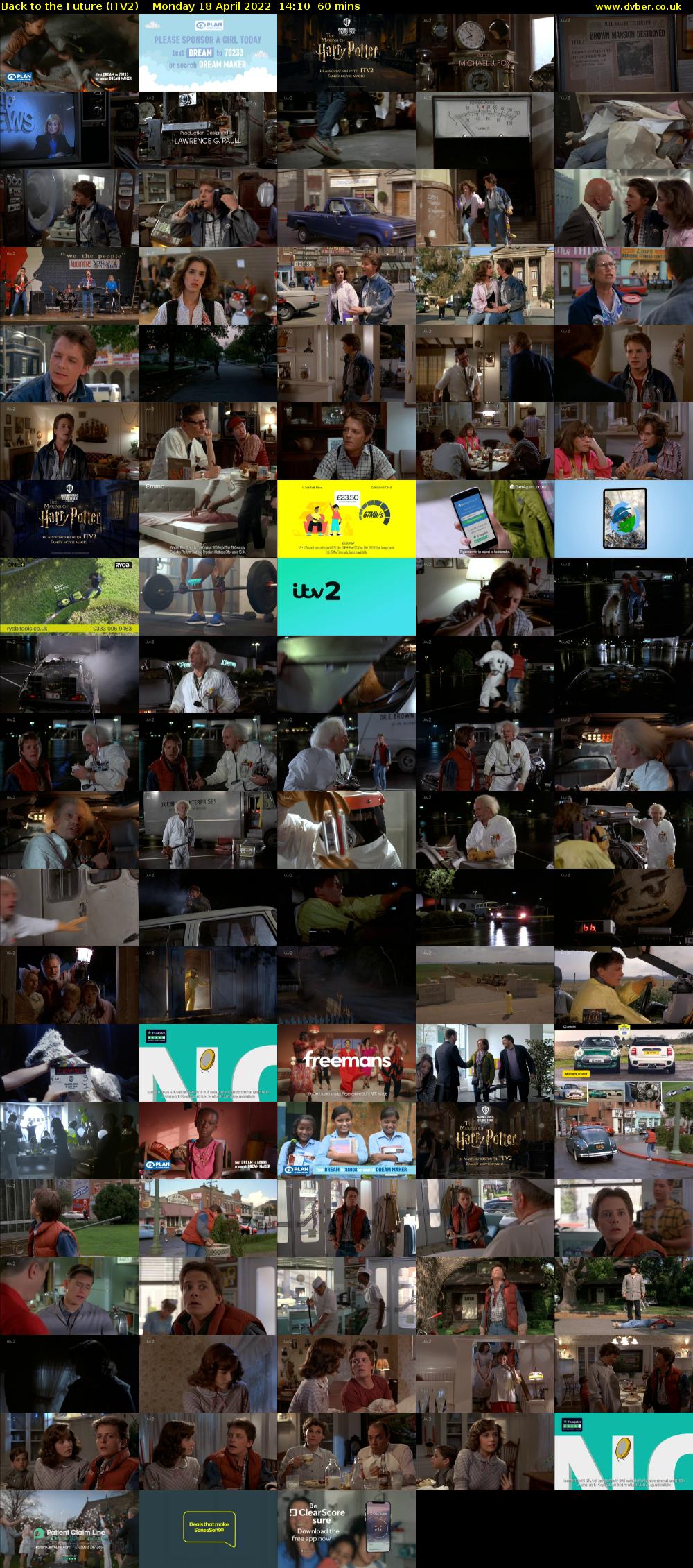 Back to the Future (ITV2) Monday 18 April 2022 14:10 - 15:10
