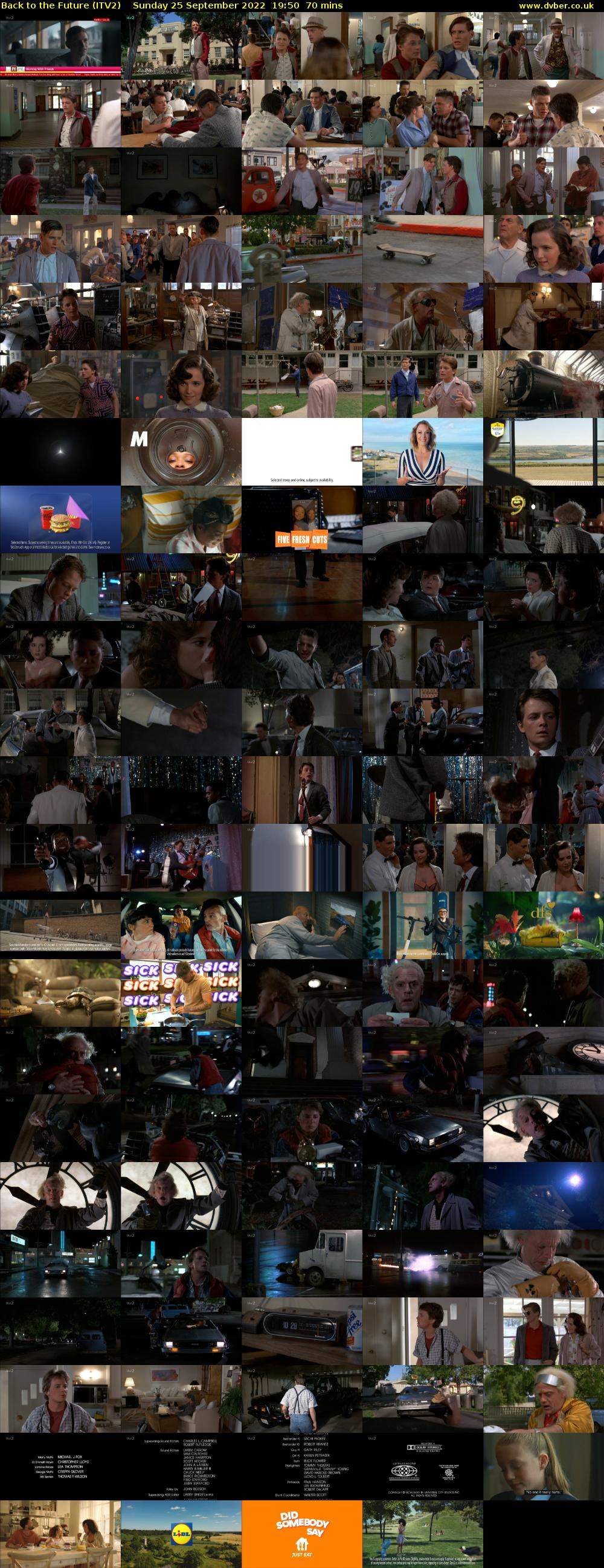 Back to the Future (ITV2) Sunday 25 September 2022 19:50 - 21:00