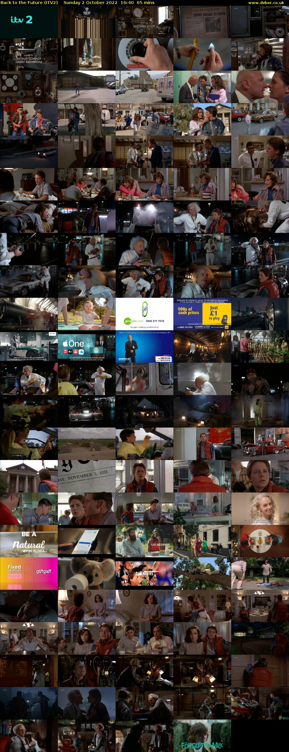 Back to the Future (ITV2) Sunday 2 October 2022 16:40 - 17:45