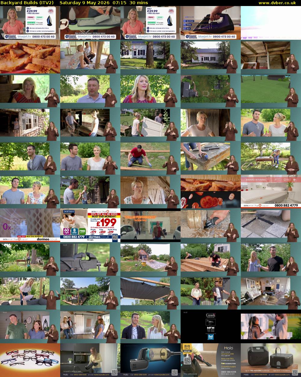 Backyard Builds (ITV2) Saturday 9 May 2026 07:15 - 07:45