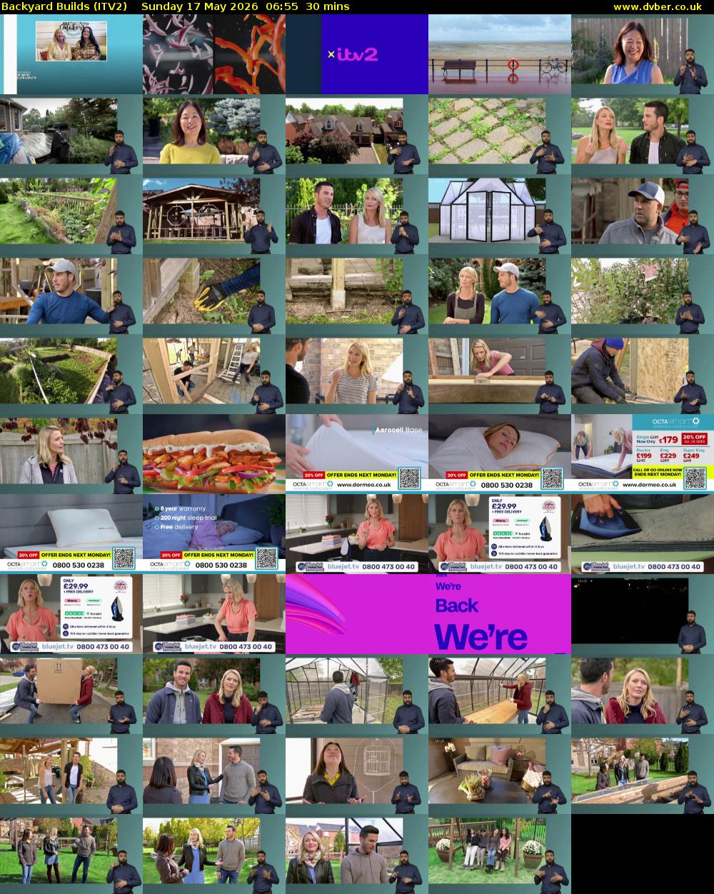 Backyard Builds (ITV2) Sunday 17 May 2026 06:55 - 07:25