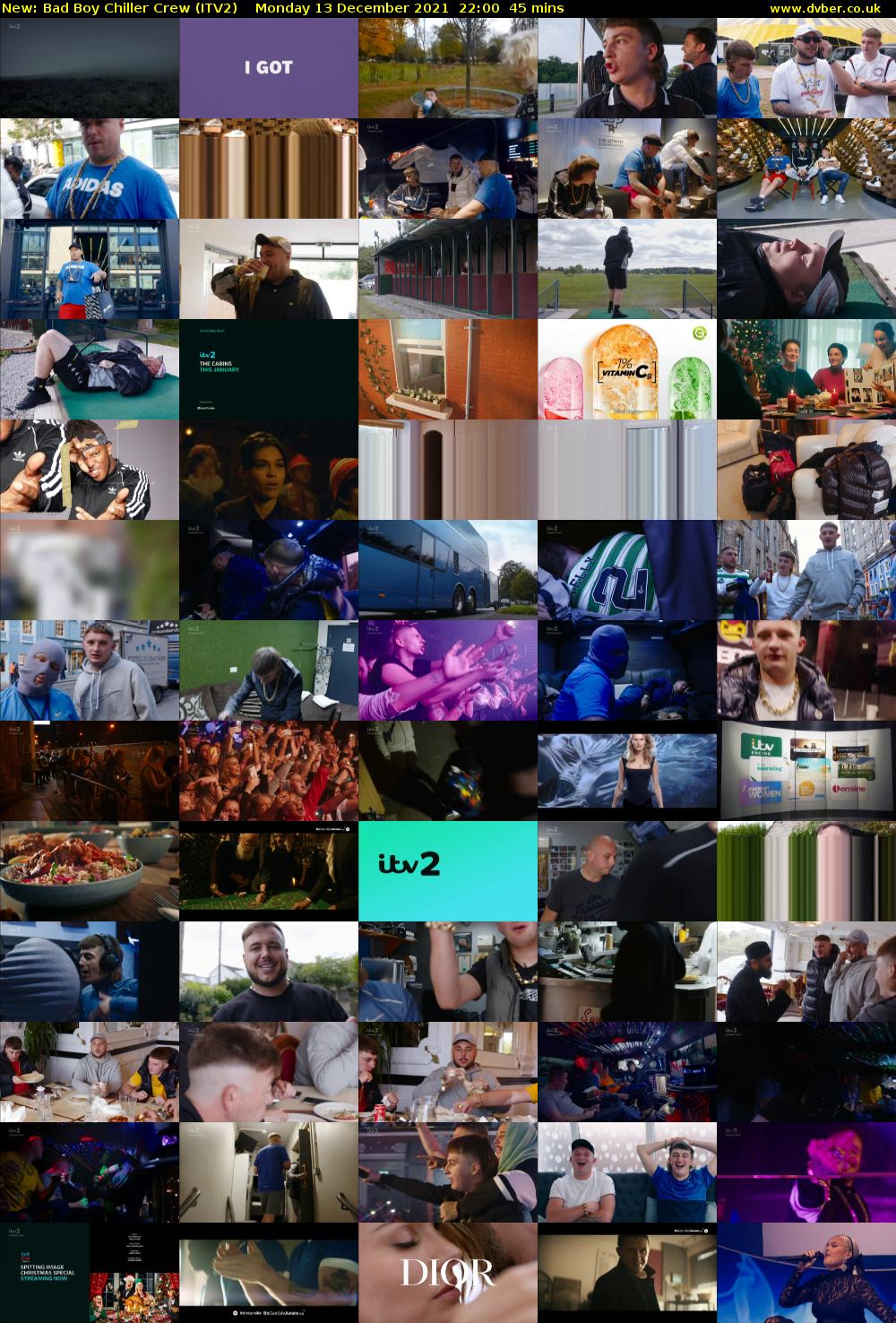 Bad Boy Chiller Crew (ITV2) Monday 13 December 2021 22:00 - 22:45