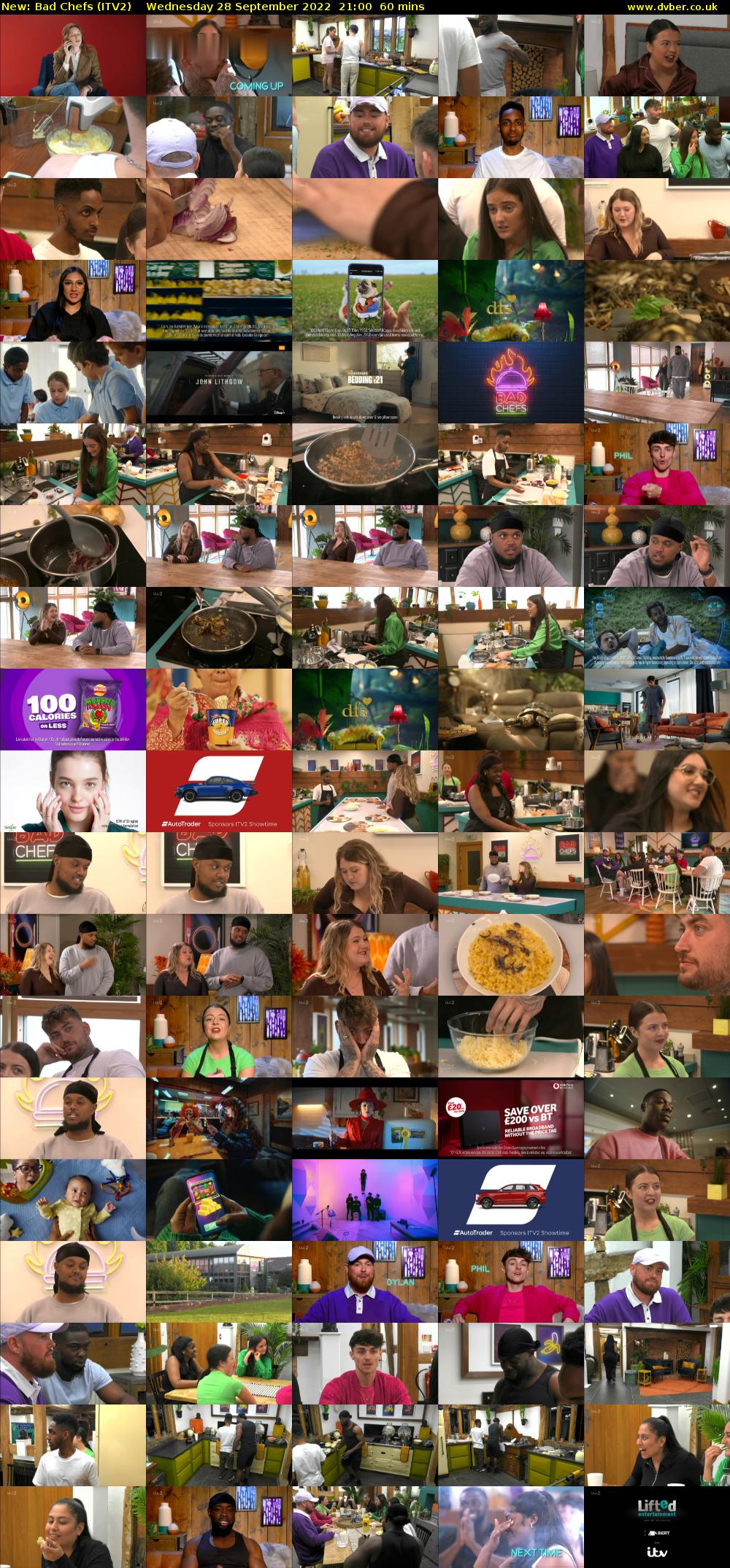 Bad Chefs (ITV2) Wednesday 28 September 2022 21:00 - 22:00