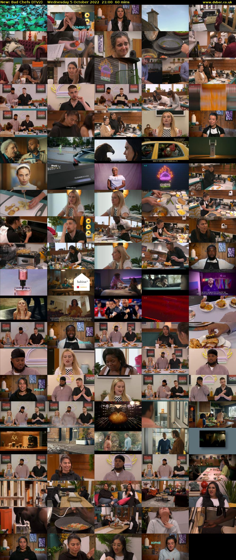 Bad Chefs (ITV2) Wednesday 5 October 2022 21:00 - 22:00
