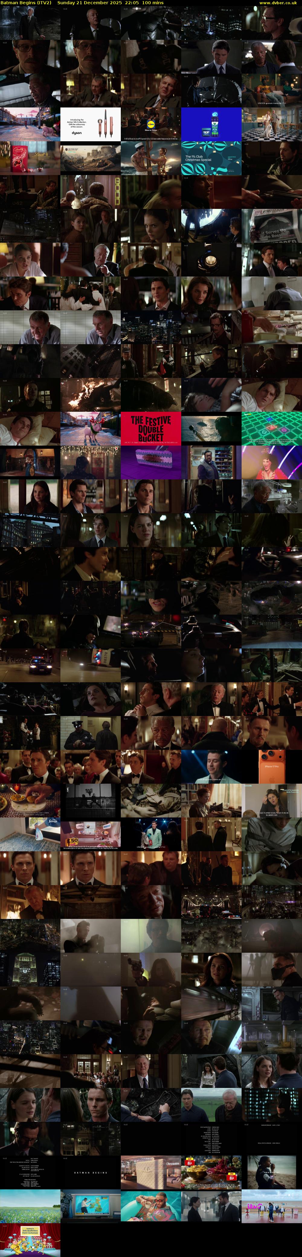 Batman Begins (ITV2) Sunday 21 December 2025 22:05 - 23:45