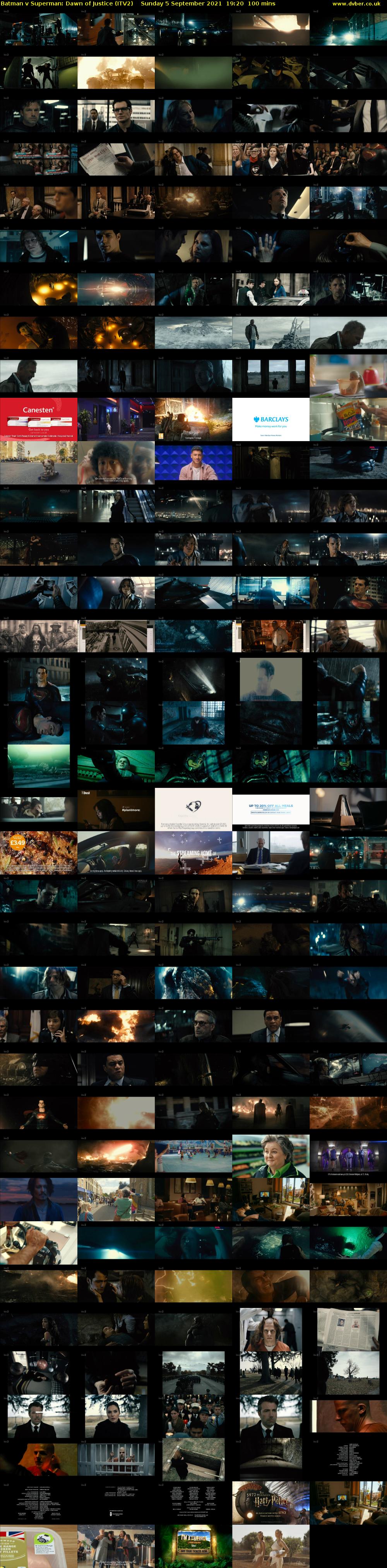 Batman v Superman: Dawn of Justice (ITV2) Sunday 5 September 2021 19:20 - 21:00