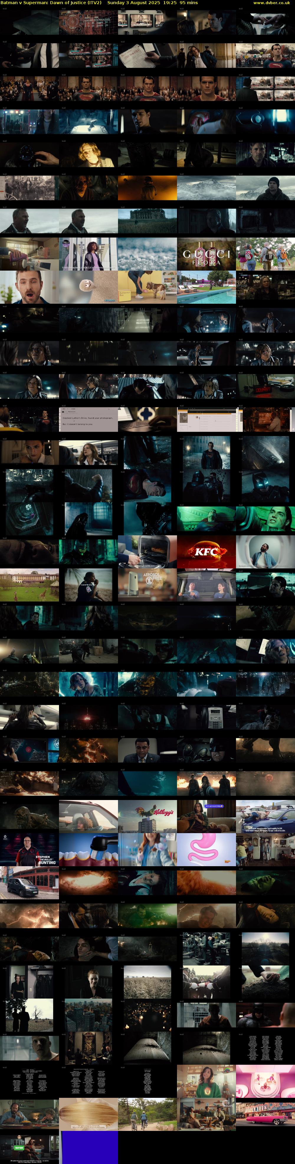 Batman v Superman: Dawn of Justice (ITV2) Sunday 3 August 2025 19:25 - 21:00