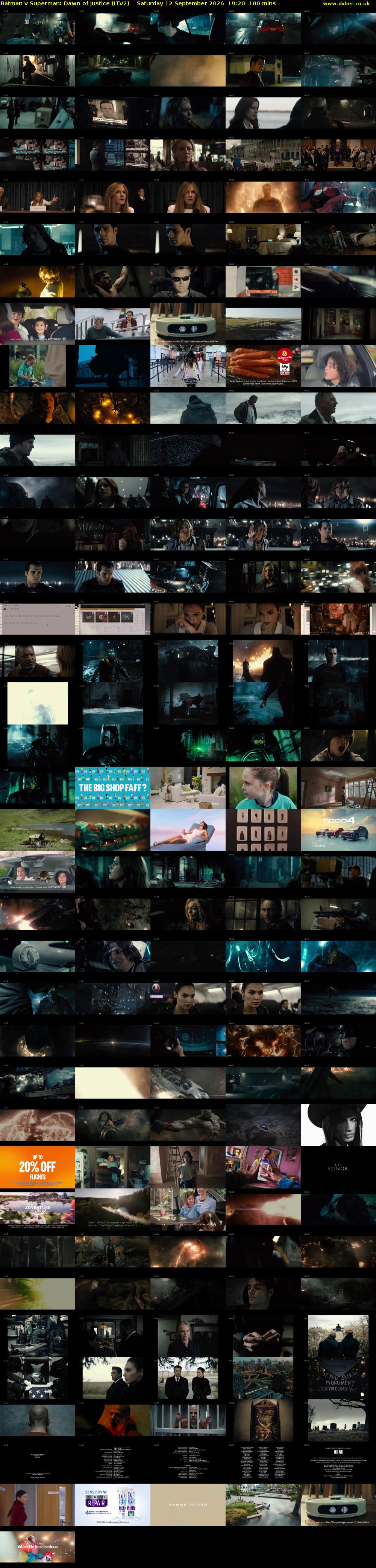 Batman v Superman: Dawn of Justice (ITV2) Saturday 12 September 2026 19:20 - 21:00