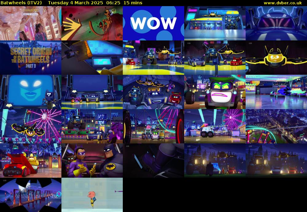 Batwheels (ITV2) Tuesday 4 March 2025 06:25 - 06:40