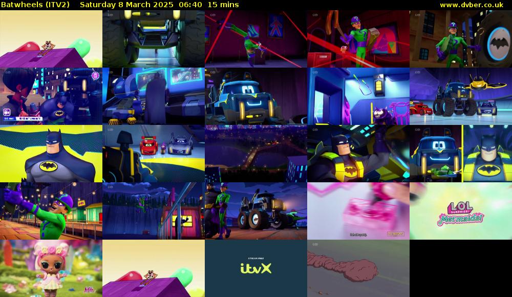 Batwheels (ITV2) Saturday 8 March 2025 06:40 - 06:55