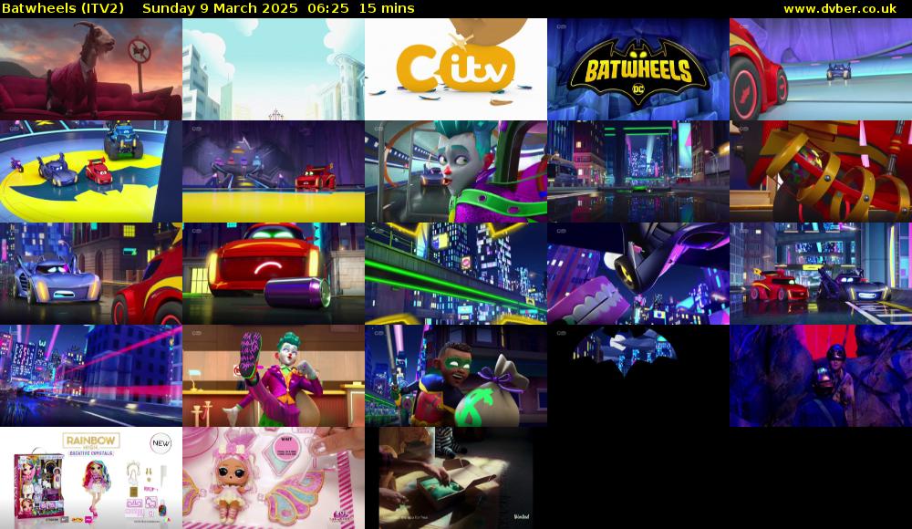 Batwheels (ITV2) Sunday 9 March 2025 06:25 - 06:40