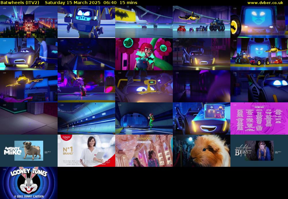 Batwheels (ITV2) Saturday 15 March 2025 06:40 - 06:55