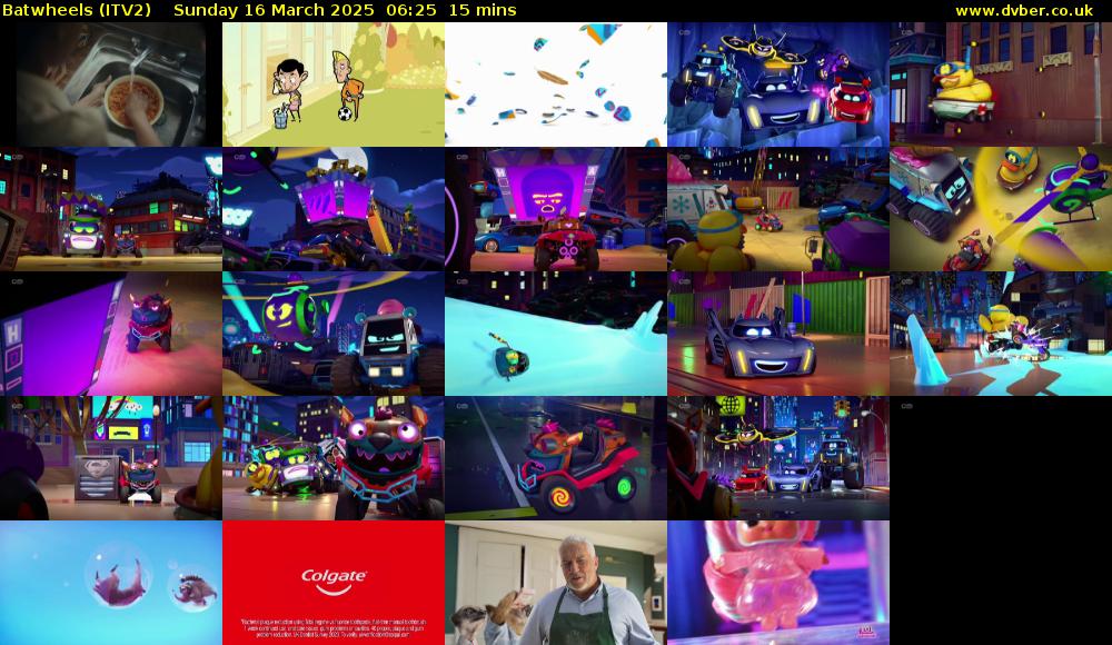 Batwheels (ITV2) Sunday 16 March 2025 06:25 - 06:40