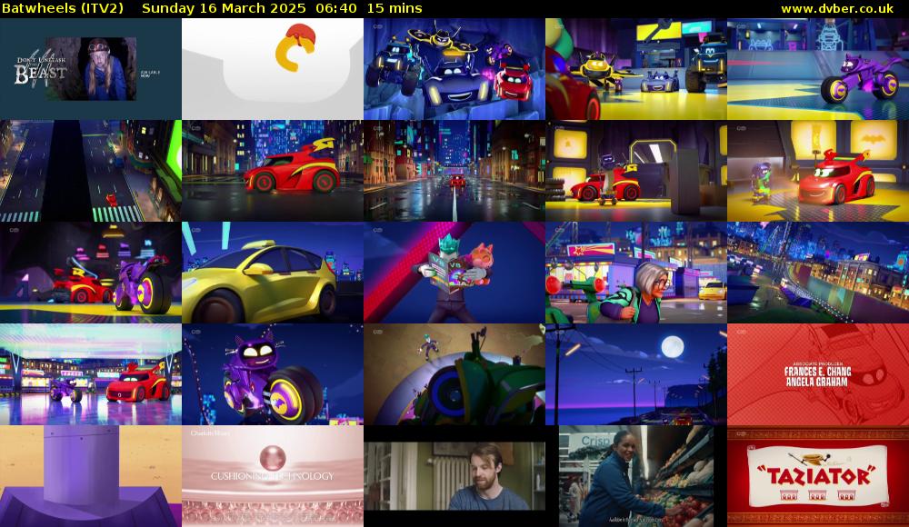 Batwheels (ITV2) Sunday 16 March 2025 06:40 - 06:55