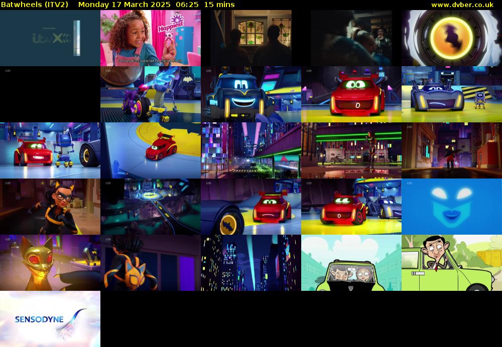 Batwheels (ITV2) Monday 17 March 2025 06:25 - 06:40