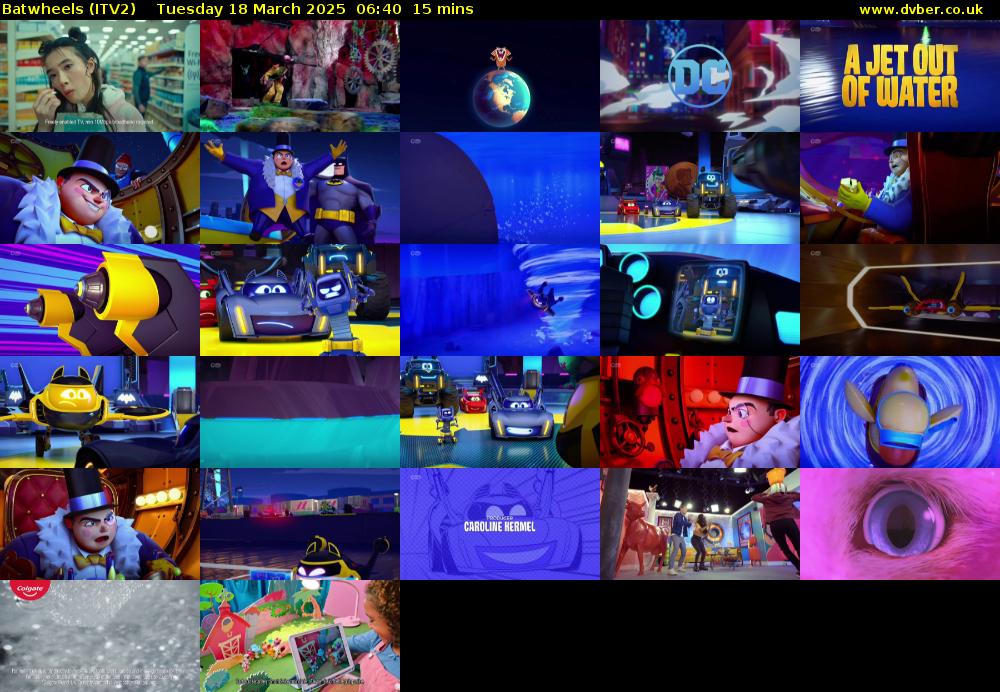 Batwheels (ITV2) Tuesday 18 March 2025 06:40 - 06:55
