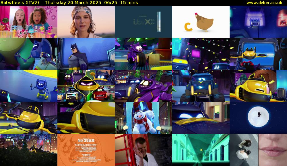 Batwheels (ITV2) Thursday 20 March 2025 06:25 - 06:40