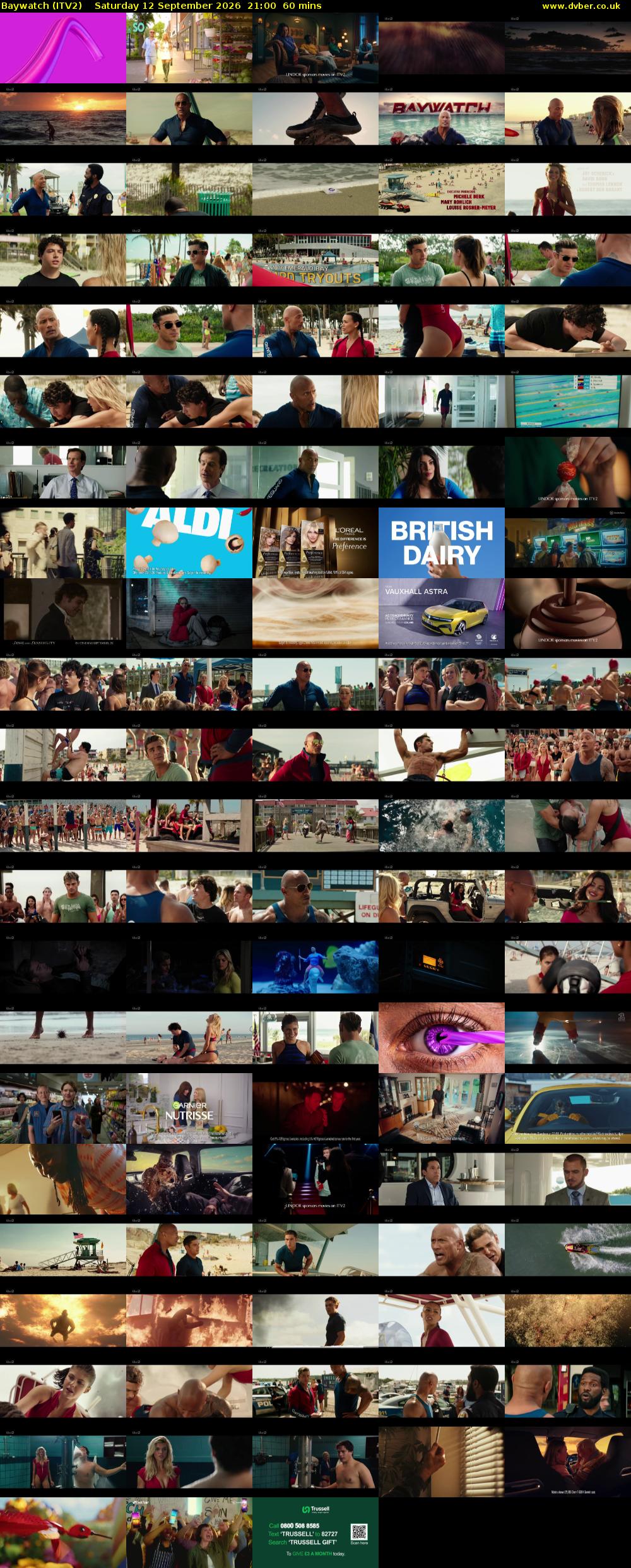 Baywatch (ITV2) Saturday 12 September 2026 21:00 - 22:00