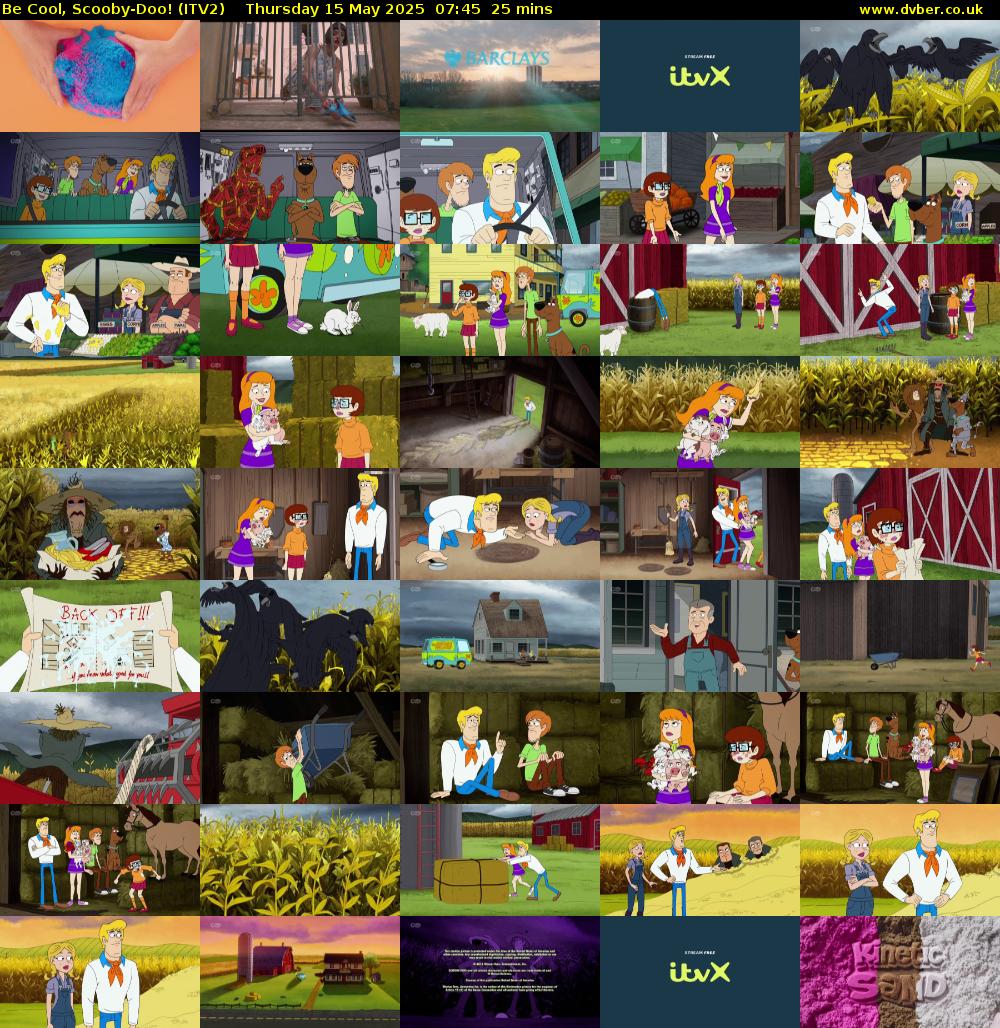 Be Cool, Scooby-Doo! (ITV2) Thursday 15 May 2025 07:45 - 08:10