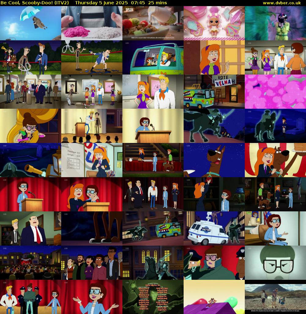 Be Cool, Scooby-Doo! (ITV2) Thursday 5 June 2025 07:45 - 08:10