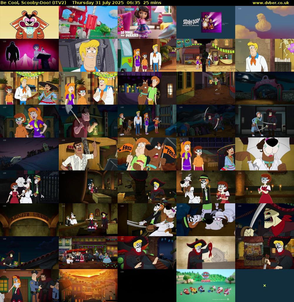 Be Cool, Scooby-Doo! (ITV2) Thursday 31 July 2025 06:35 - 07:00