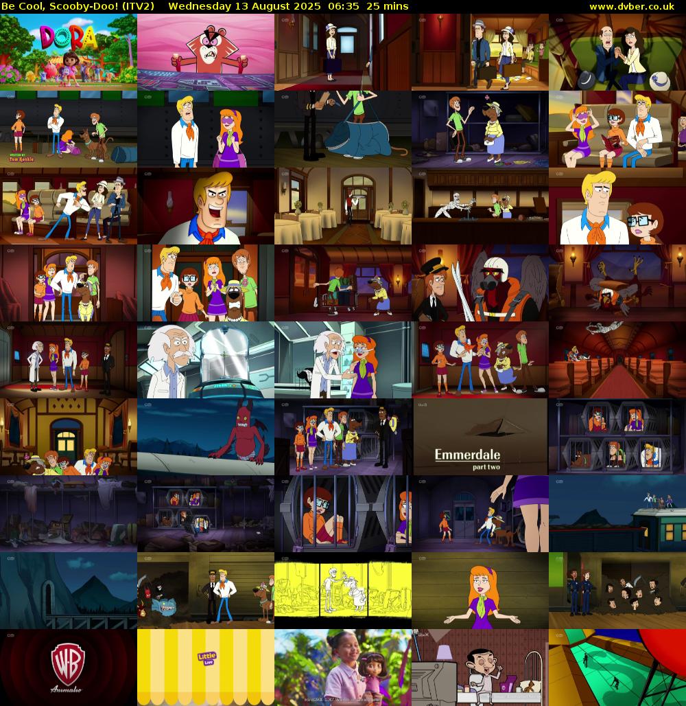 Be Cool, Scooby-Doo! (ITV2) Wednesday 13 August 2025 06:35 - 07:00