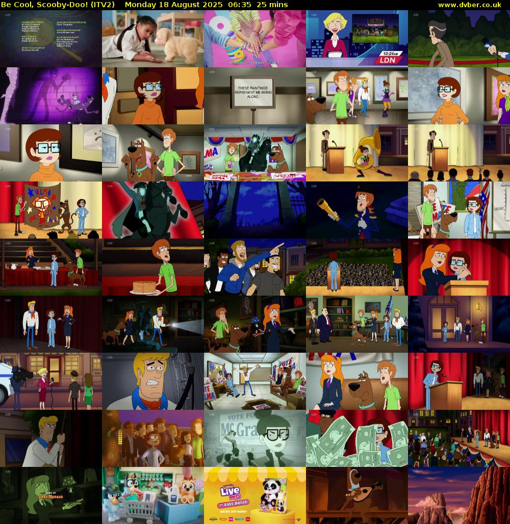Be Cool, Scooby-Doo! (ITV2) Monday 18 August 2025 06:35 - 07:00