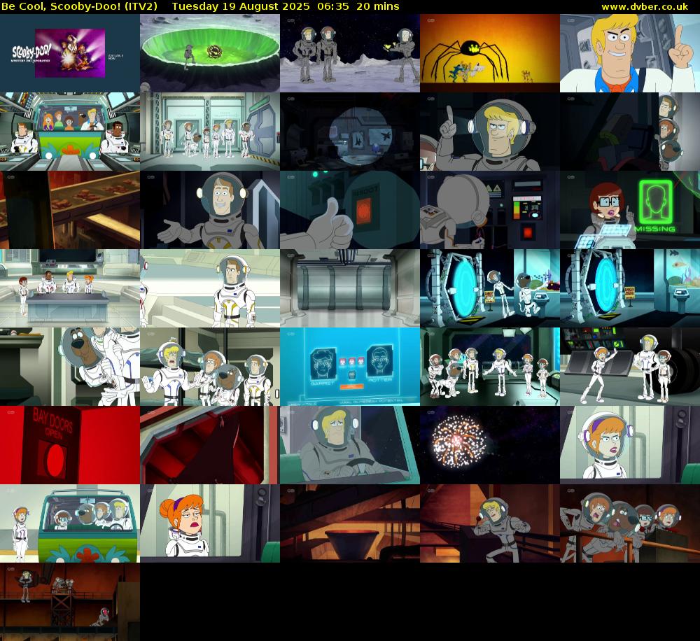 Be Cool, Scooby-Doo! (ITV2) Tuesday 19 August 2025 06:35 - 06:55