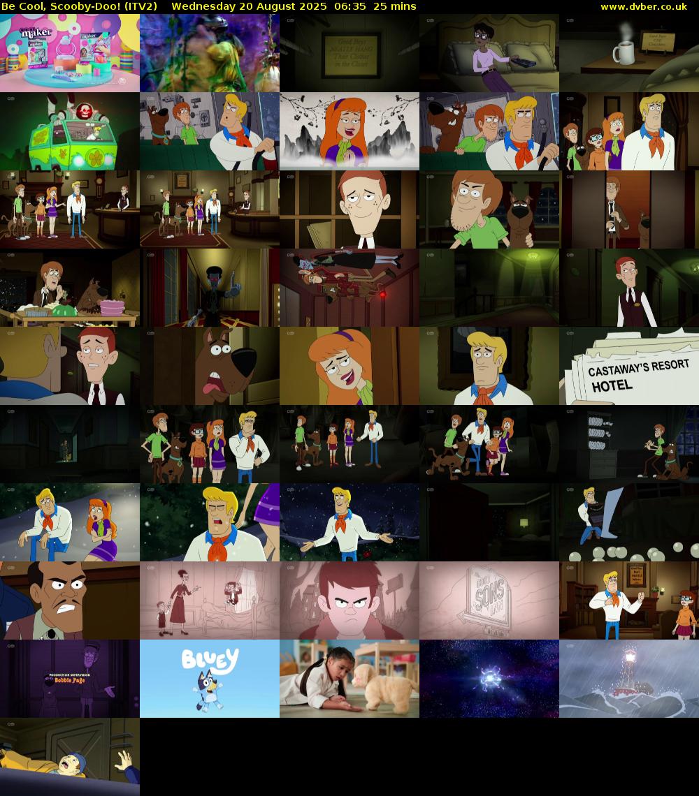 Be Cool, Scooby-Doo! (ITV2) Wednesday 20 August 2025 06:35 - 07:00