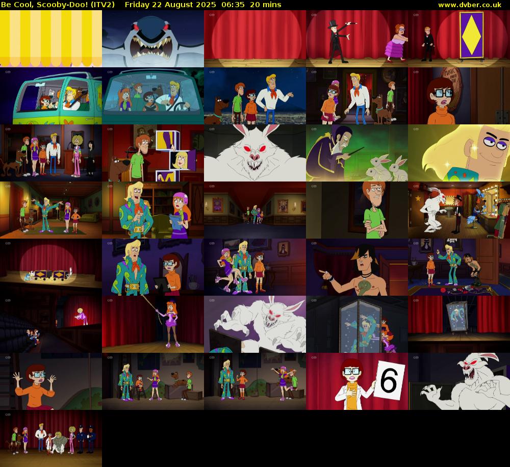 Be Cool, Scooby-Doo! (ITV2) Friday 22 August 2025 06:35 - 06:55