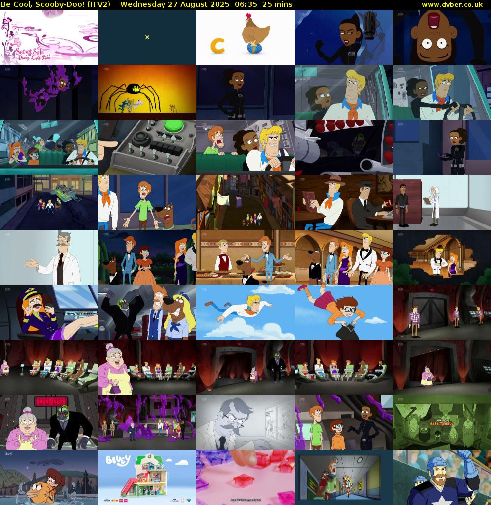 Be Cool, Scooby-Doo! (ITV2) Wednesday 27 August 2025 06:35 - 07:00