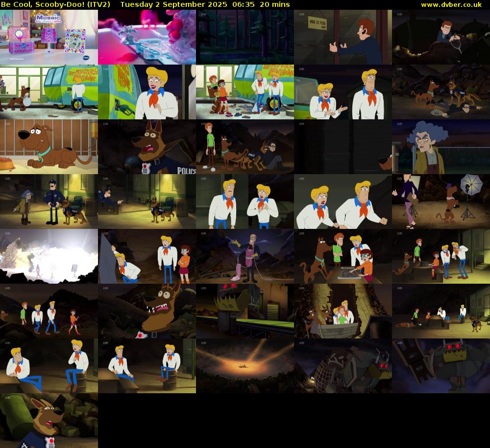 Be Cool, Scooby-Doo! (ITV2) Tuesday 2 September 2025 06:35 - 06:55