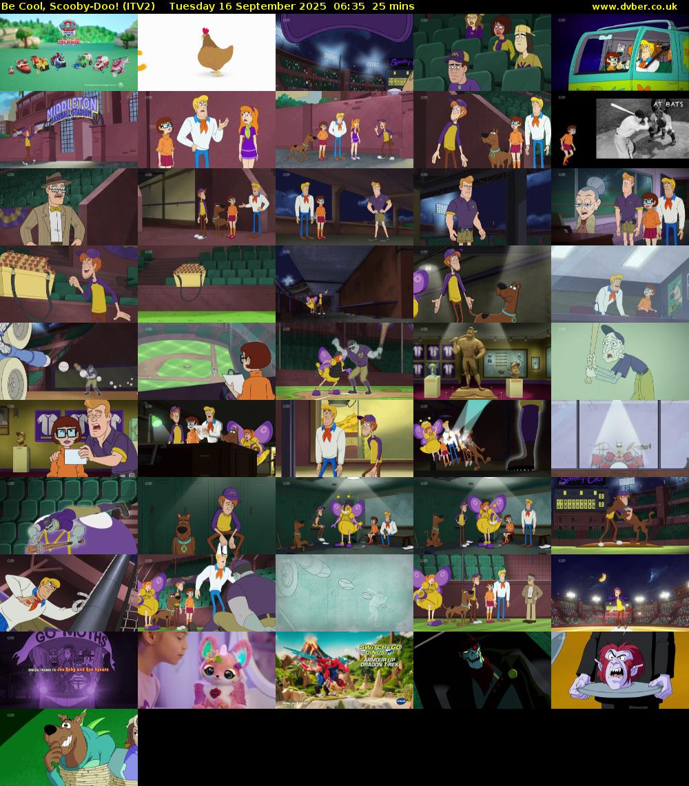 Be Cool, Scooby-Doo! (ITV2) Tuesday 16 September 2025 06:35 - 07:00