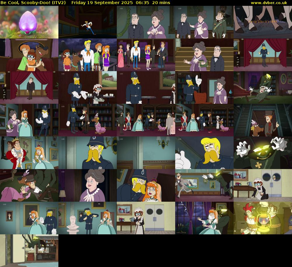 Be Cool, Scooby-Doo! (ITV2) Friday 19 September 2025 06:35 - 06:55