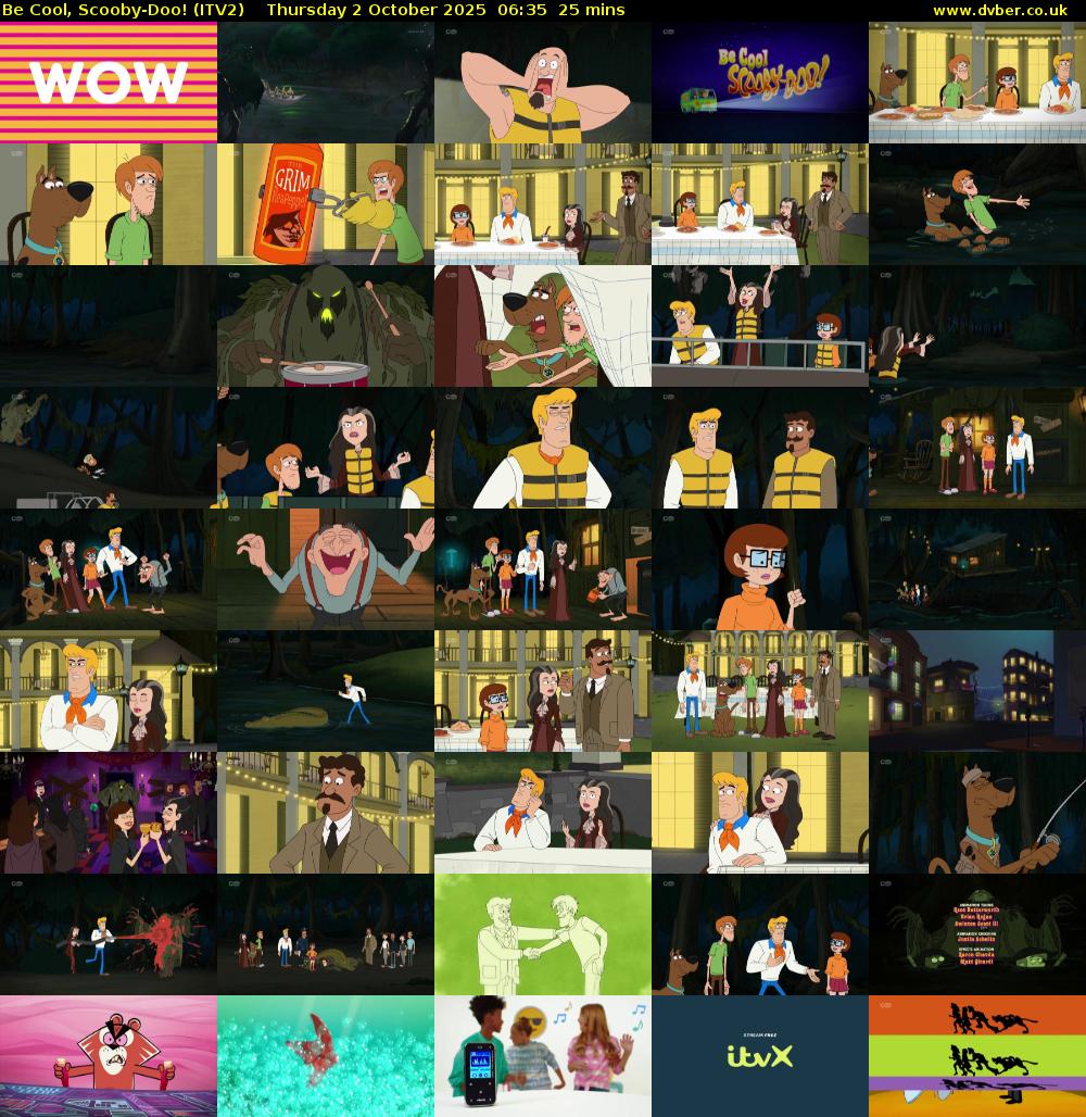 Be Cool, Scooby-Doo! (ITV2) Thursday 2 October 2025 06:35 - 07:00