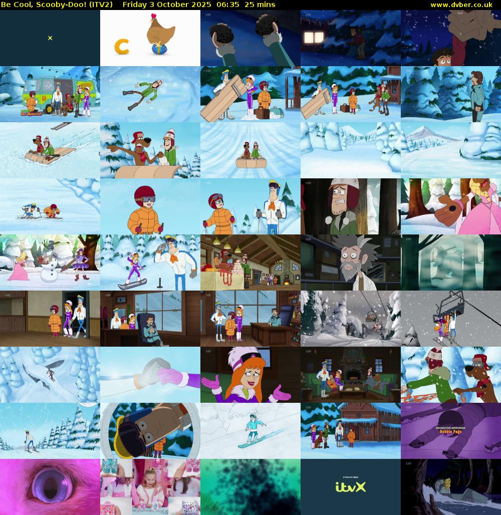 Be Cool, Scooby-Doo! (ITV2) Friday 3 October 2025 06:35 - 07:00