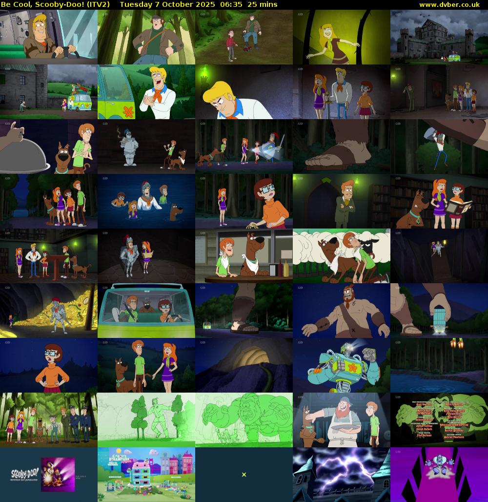 Be Cool, Scooby-Doo! (ITV2) Tuesday 7 October 2025 06:35 - 07:00